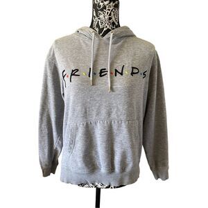 Warner Bros Friends Pullover Hooded Sweatshirt Hoodie School Tv Show Embroidered